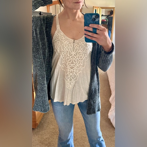 Cream Racerback Tank - Picture 8 of 11